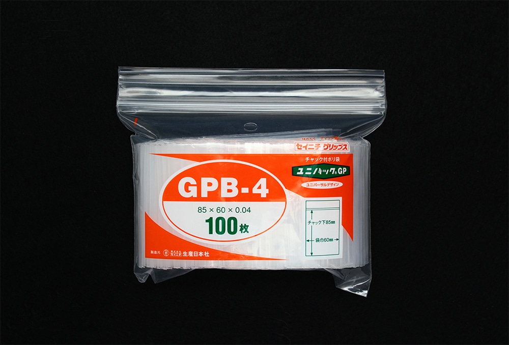 ユニパックGP GPB-4 85×60mm×0.04mm厚 (100枚入) 1個 (ご注文単位1個)【直送品】