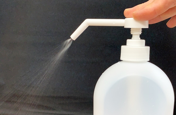 ポンプボトル1L シャワーノズル付 (PE製) 1本 (ご注文単位1本)【直送品】