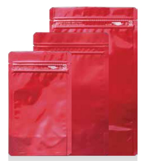 ラミジップカラーAL 1216R (50枚入) スタンドタイプ RED 1個 (ご注文単位1個)【直送品】