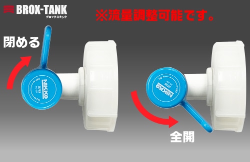 三宝 BROX-TANK(ブロックスタンク)20L用キャップ レバーコック付 1個 (ご注文単位1個)【直送品】