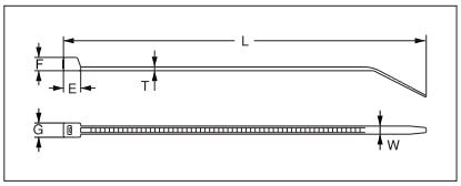 エスジー工業 スタンダードタイ SG-80W 黒 (100本入) 1個 (ご注文単位1個)【直送品】
