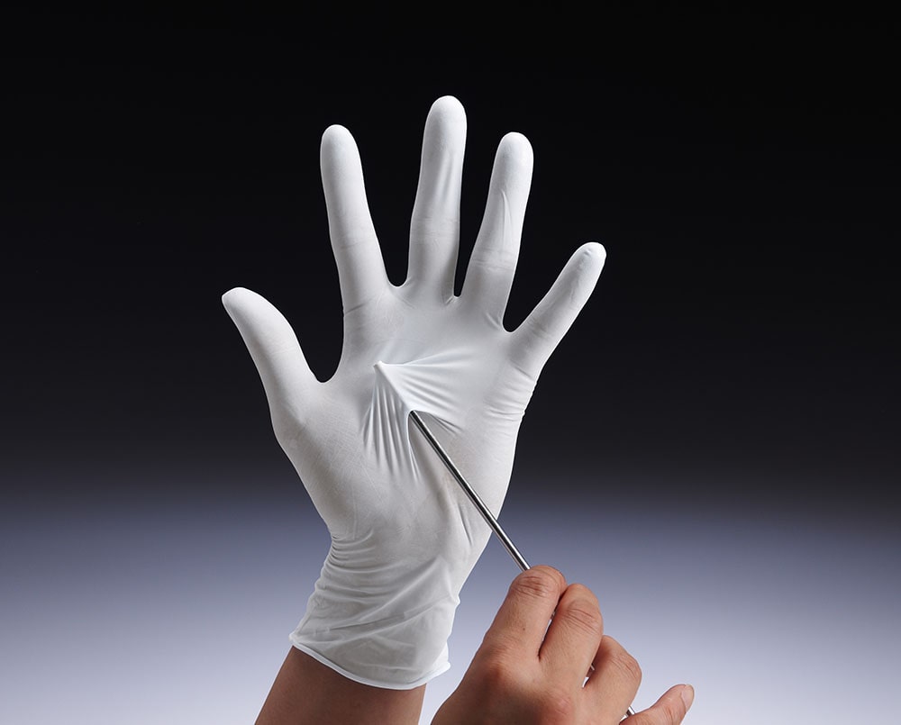 ショーワグローブ ニトリスト・ホワイト手袋 No.884 パウダーフリー SSサイズ 100枚入 1箱 (ご注文単位1箱)【直送品】