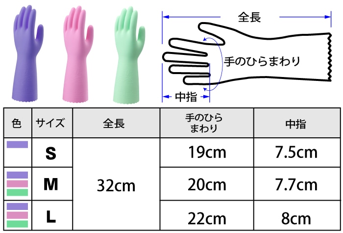 ショーワグローブ ビニトップ厚手袋 No132 バイオレット S 1個 (ご注文単位1個)【直送品】