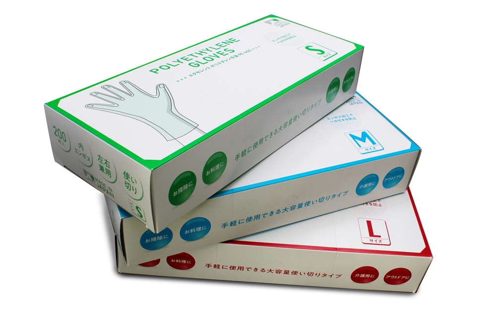 三興化学工業 エクセレントポリエチレン手袋 PE-400 Lサイズ (200枚入) 1箱 (ご注文単位1箱)【直送品】