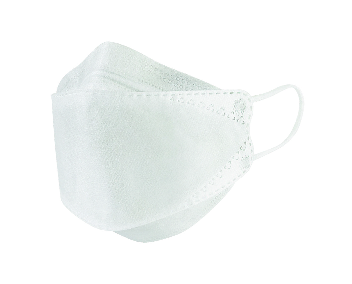 リーブル 立体型サージカルマスク No.2875-W ホワイト フリー(40枚入) 1箱 (ご注文単位1箱)【直送品】