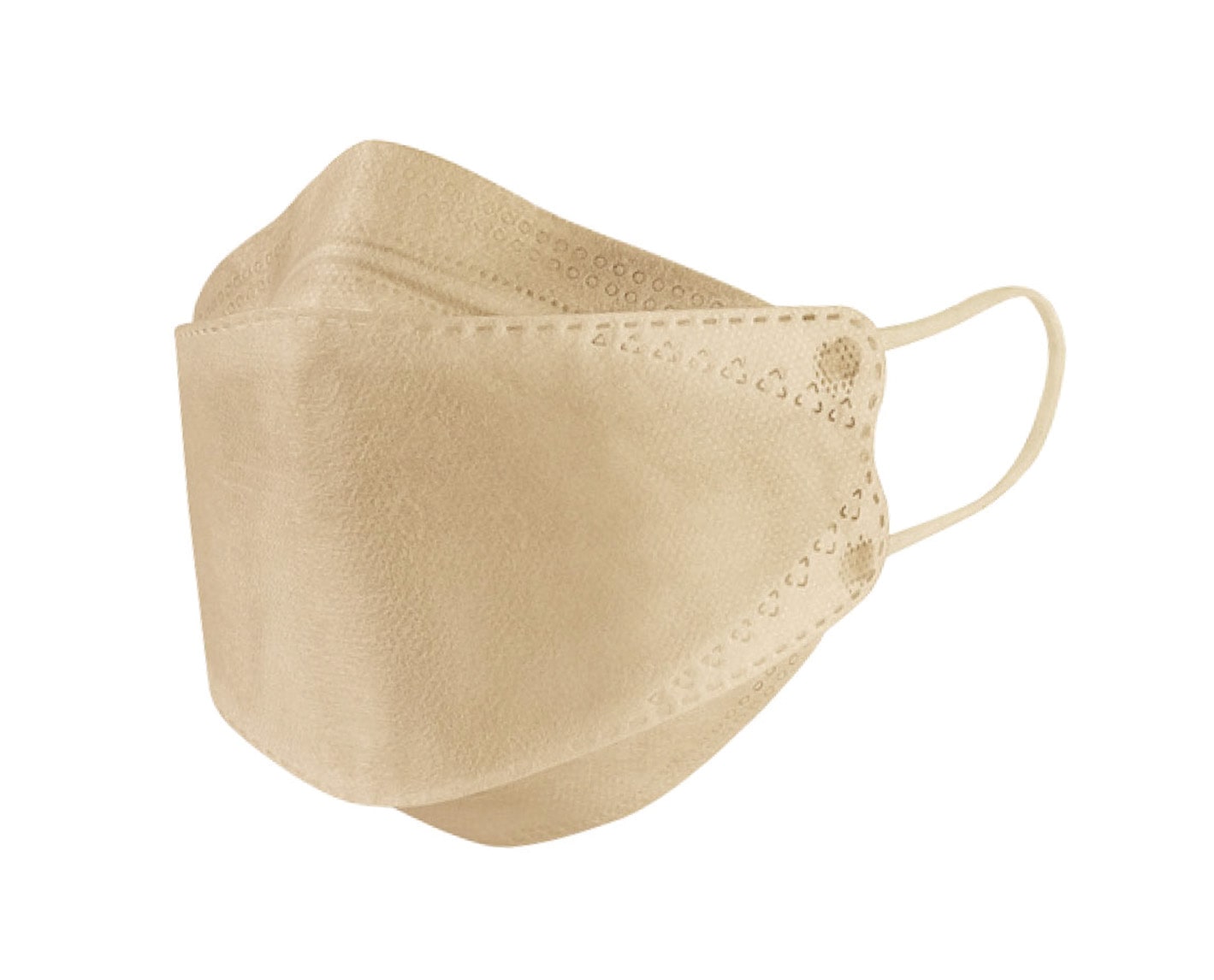 リーブル 立体型サージカルマスク　No.2875-BE　ベージュ　フリー(40枚入) 1箱 (ご注文単位1箱)【直送品】