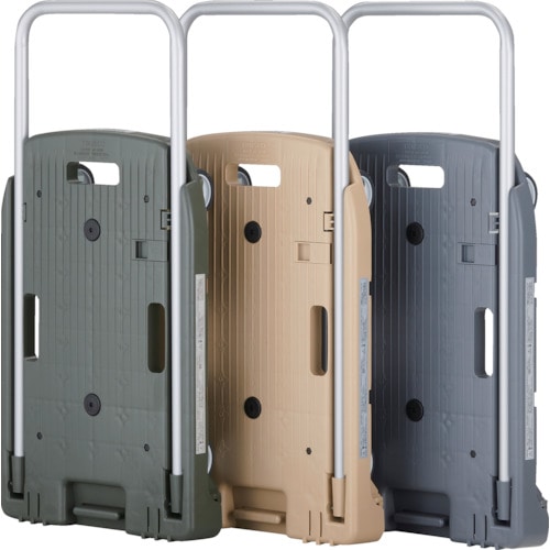 トラスコ中山 TRUSCO 小型樹脂製運搬車 こまわり君 (折りたたみハンドルタイプ・省音タイプ) 600X390 MP-6039N2-DG アーセナルグレー 1台 (ご注文単位1台)【直送品】