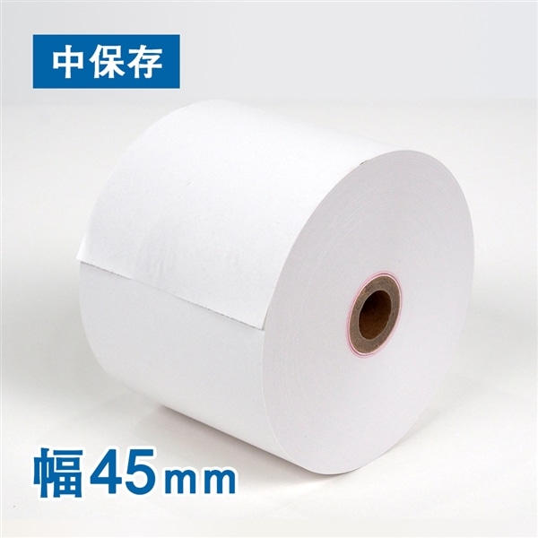 感熱レジロール紙 幅４５×径８０×芯径１２ｍｍ　1箱（ご注文単位1箱）【直送品】