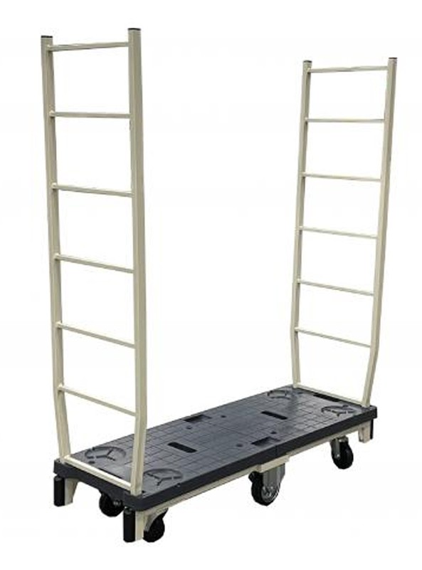 六輪台車 W1260×D425×H1520mm 1台(ご注文単位1台)【直送品】