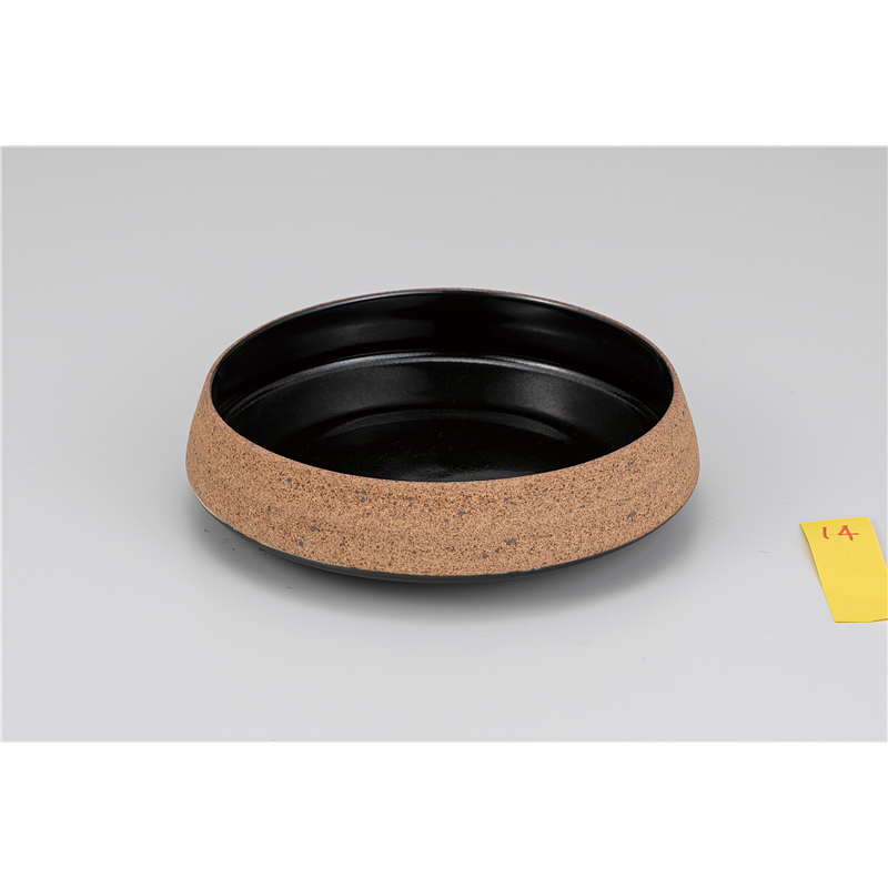 古林陶器 和陶オープン Cork(コルク) コルク 黒19cmくくりボウル 1245101451 1個（ご注文単位1個）【直送品】