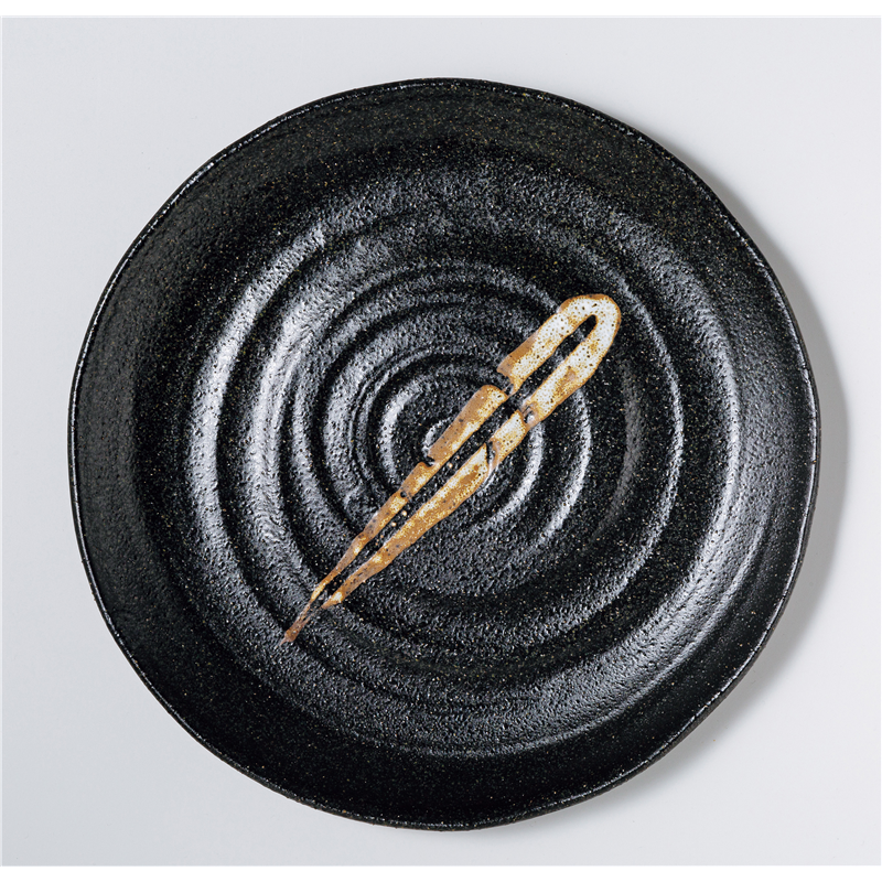 古林陶器 和陶オープン 漁火 28cm皿 1338905556 1個（ご注文単位1個）【直送品】