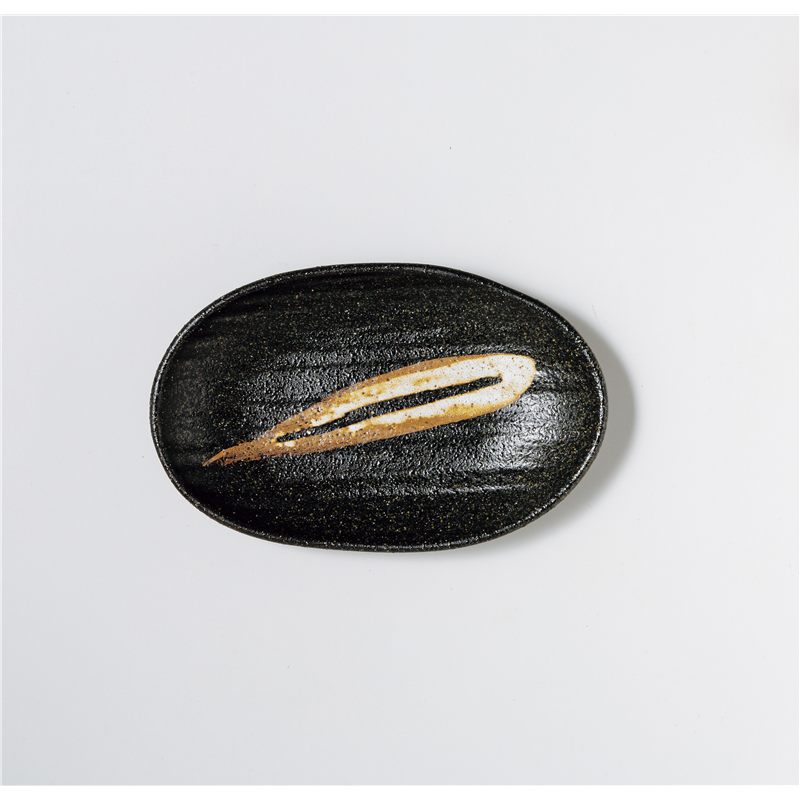 古林陶器 和陶オープン 漁火 18.5cm楕円皿 1338905656 1個（ご注文単位1個）【直送品】