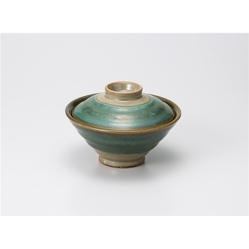 古林陶器 和陶オープン グリーン益子 大茶 543101630 1個（ご注文単位1個）【直送品】