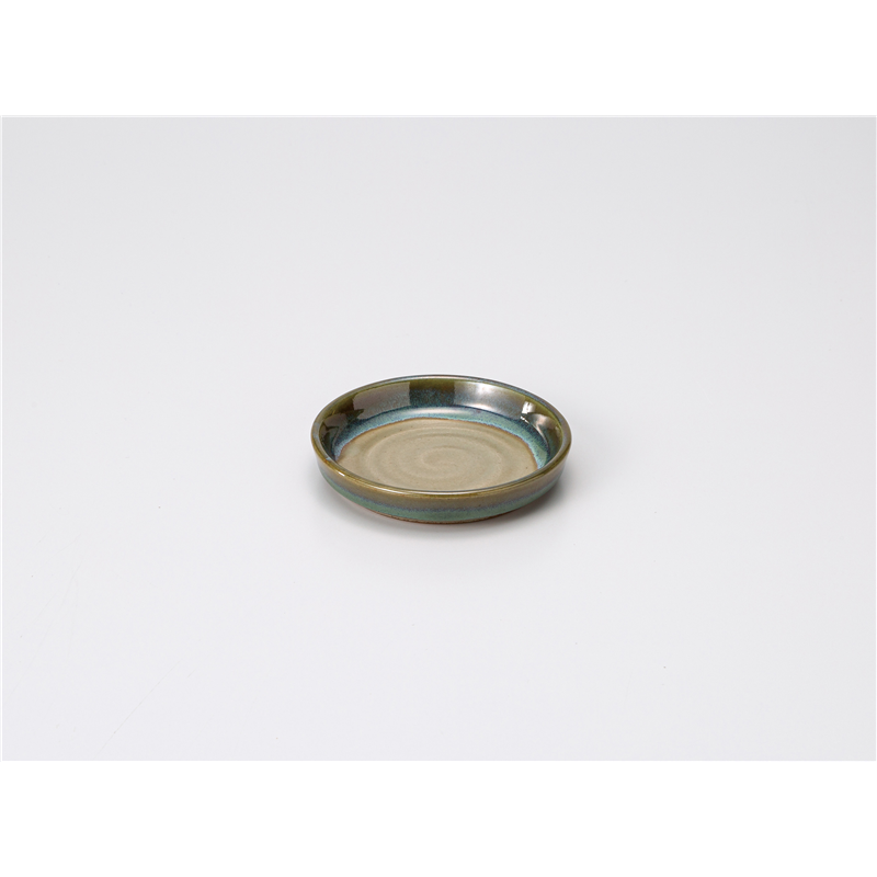 古林陶器 和陶オープン グリーン益子 切立3.0皿 543101830 1個（ご注文単位1個）【直送品】