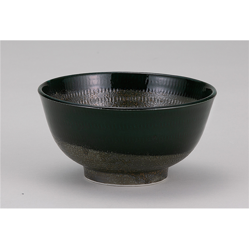古林陶器 和陶オープン 飛びかんな深緑 5.5多用丼 841505341 1個（ご注文単位1個）【直送品】