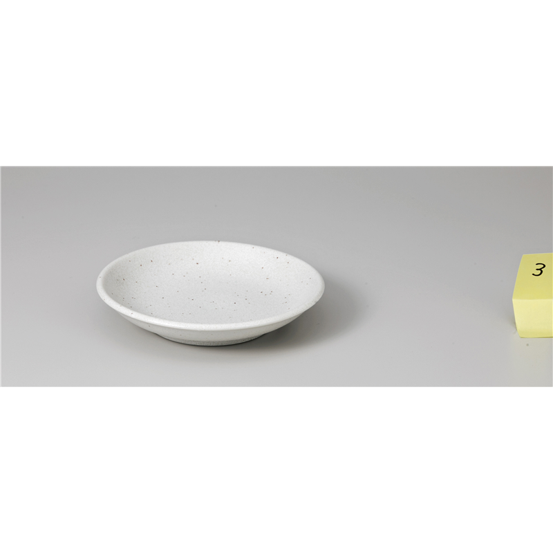 古林陶器 和陶オープン 新生白マット水晶 丸4.0皿 845102440 1個（ご注文単位1個）【直送品】