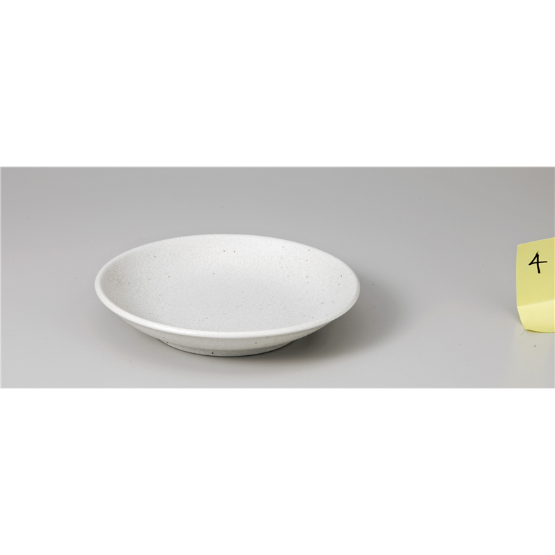 古林陶器 和陶オープン 新生白マット水晶 丸5.0皿 845102540 1個（ご注文単位1個）【直送品】