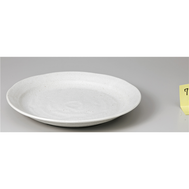 古林陶器 和陶オープン 新生白マット水晶 8.0皿 845102640 1個（ご注文単位1個）【直送品】