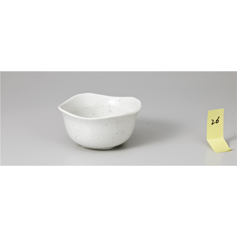 古林陶器 和陶オープン 新生白マット水晶 角3.8小鉢 845102840 1個（ご注文単位1個）【直送品】