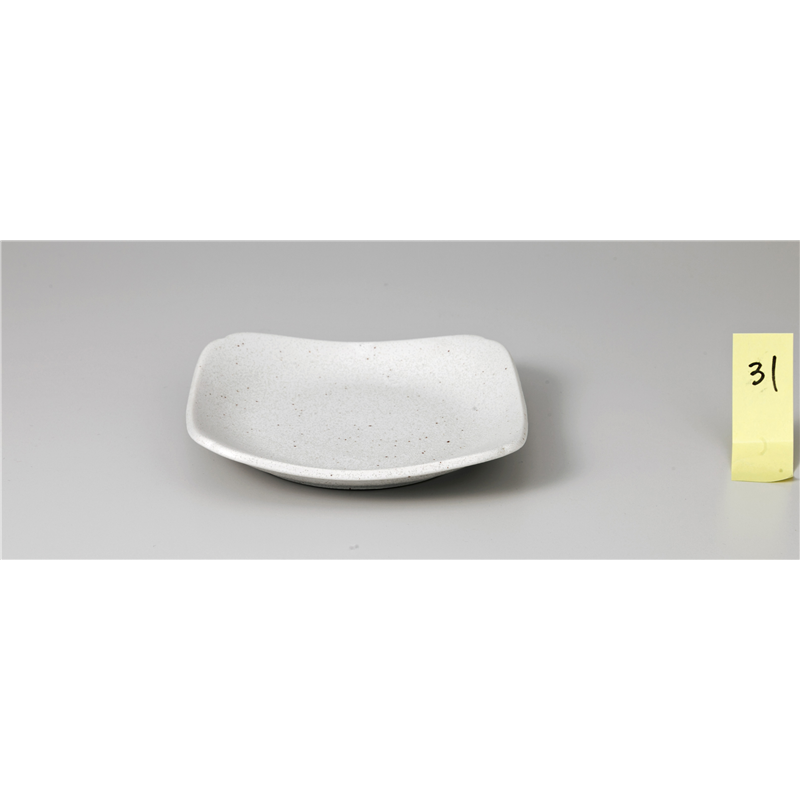 古林陶器 和陶オープン 新生白マット水晶 銘々皿 845103240 1個（ご注文単位1個）【直送品】