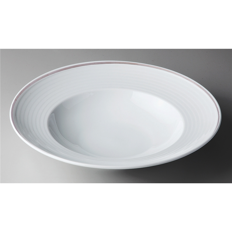 古林陶器 洋陶オープン プラチナポエム(白磁)(ベトナム製) W11217プラチナポエム27cmパスタ 956400903 1個（ご注文単位1個）【直送品】