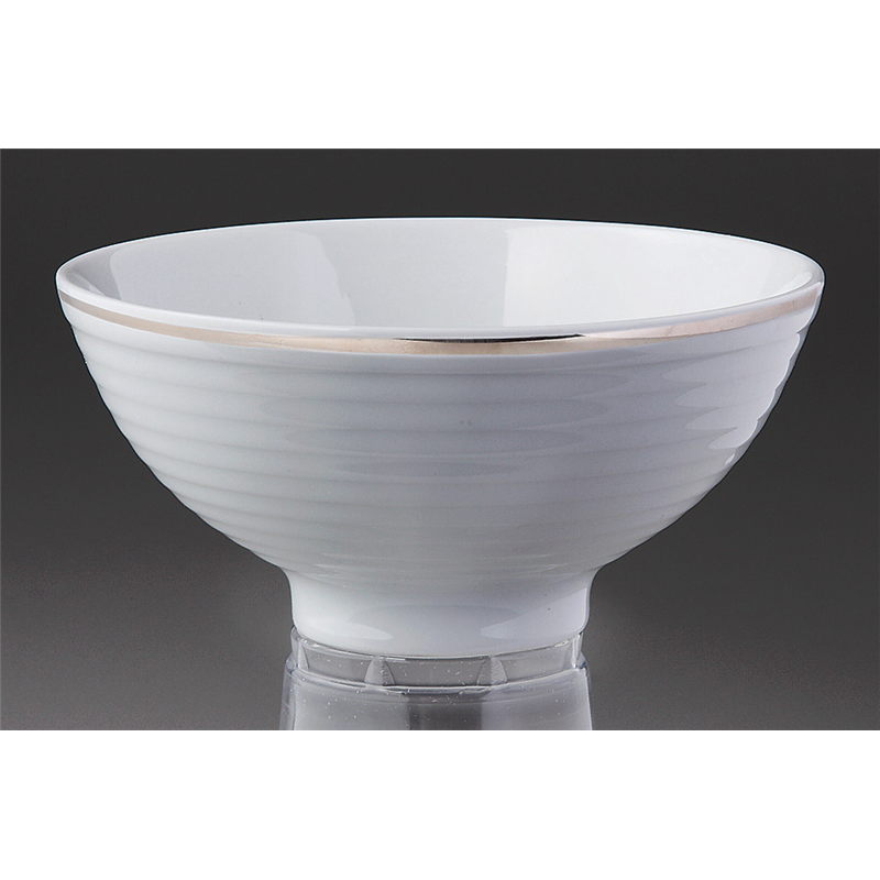 古林陶器 洋陶オープン プラチナポエム(白磁)(ベトナム製) A45417プラチナポエムライスボールM 956401003 1個（ご注文単位1個）【直送品】