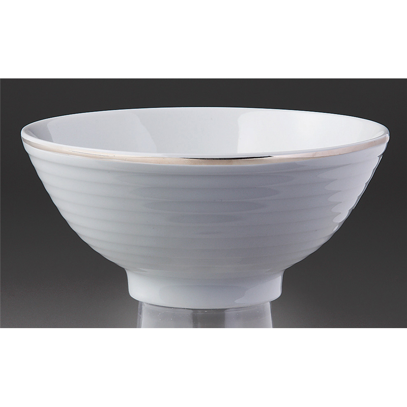 古林陶器 洋陶オープン プラチナポエム(白磁)(ベトナム製) A50417プラチナポエムライスボールL 956401103 1個（ご注文単位1個）【直送品】