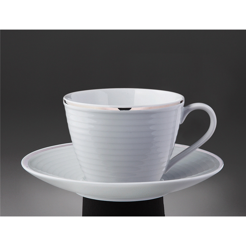 古林陶器 洋陶オープン プラチナポエム(白磁)(ベトナム製) S08217プラチナポエムソーサー 956401603 ※ソーサー単品のみ 1個（ご注文単位1個）【直送品】