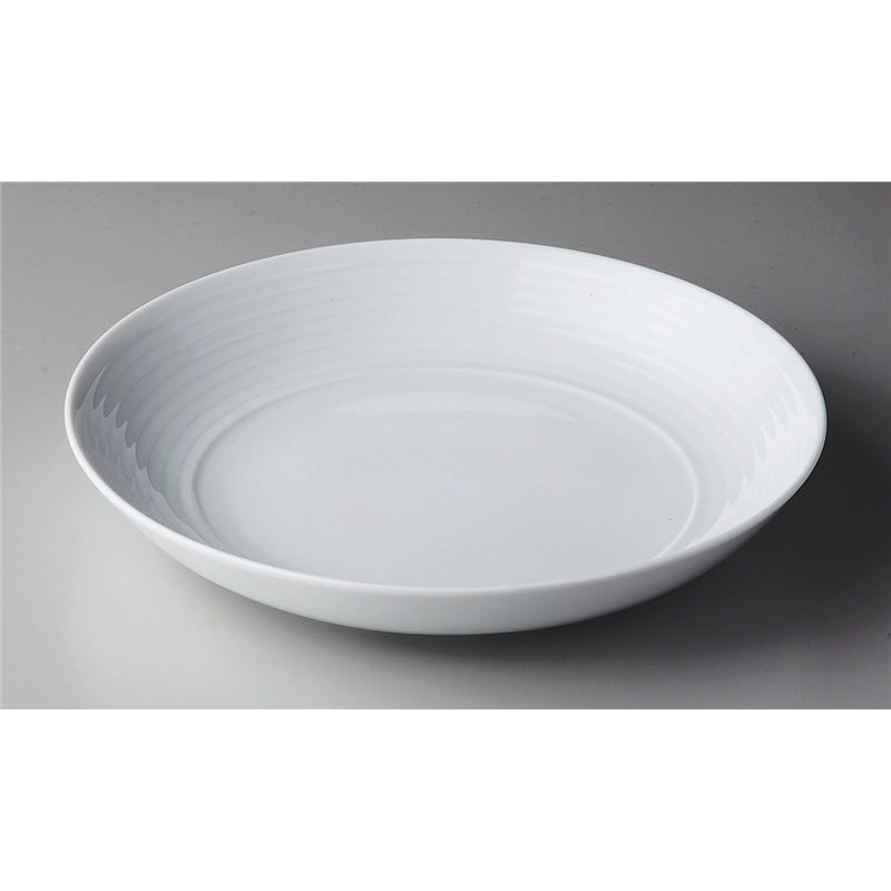 古林陶器 洋陶オープン ポエム(白磁)(ベトナム製) B8217ポエム20cmパスタ 956500703 1個（ご注文単位1個）【直送品】