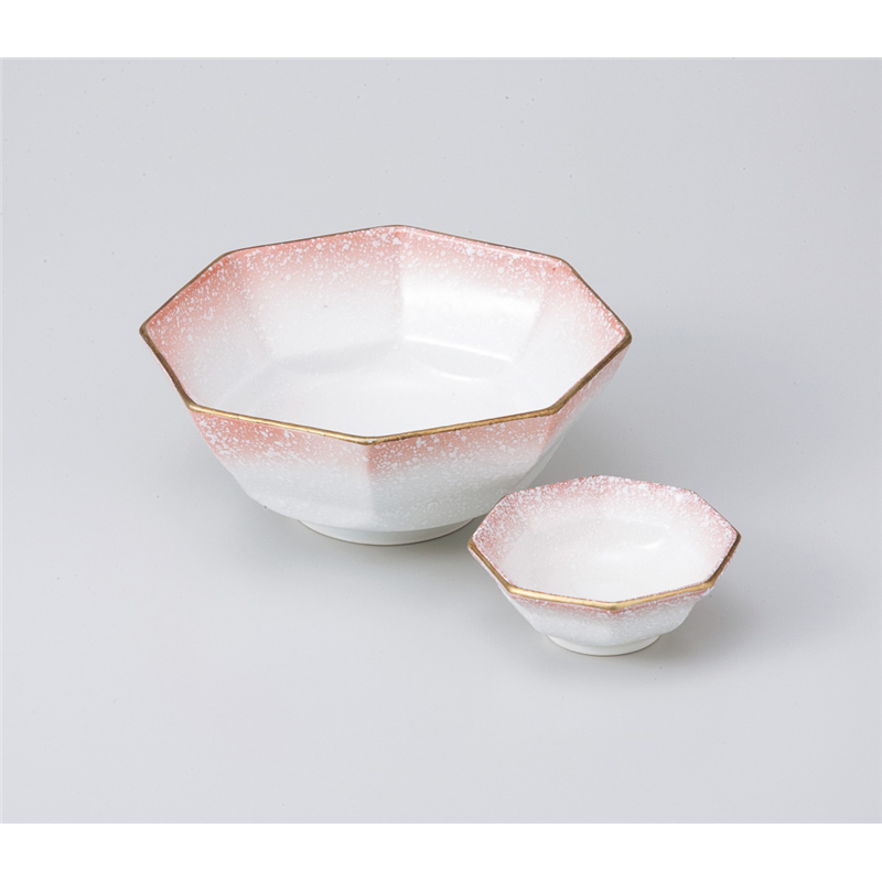 古林陶器 刺身 ピンク吹八角刺身鉢 800820774 1個（ご注文単位1個）【直送品】