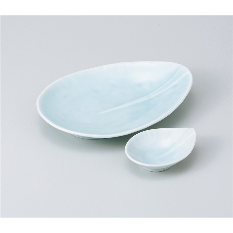 古林陶器 刺身 青白磁しずく刺身皿 801050441 1個（ご注文単位1個）【直送品】