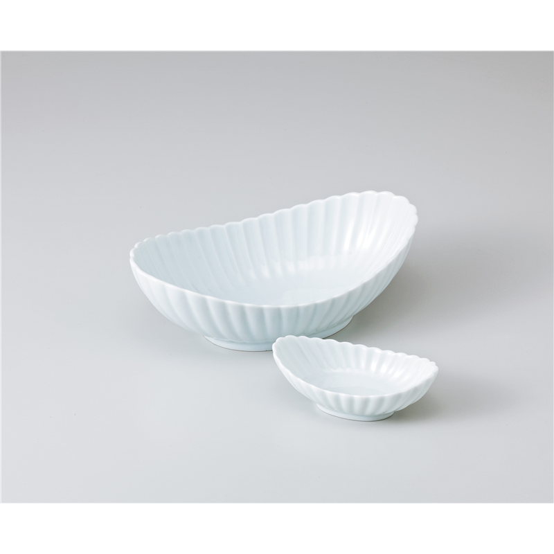 古林陶器 刺身 青磁菊型 舟形6.5鉢 1001910360 1個（ご注文単位1個）【直送品】