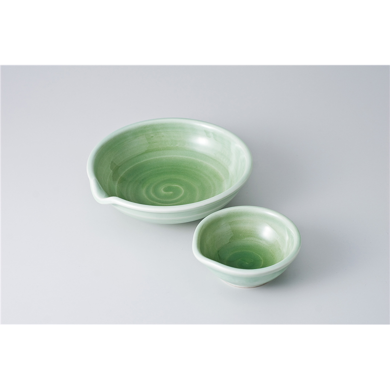 古林陶器 刺身 緑青磁片口5.0鉢 601720178 1個（ご注文単位1個）【直送品】