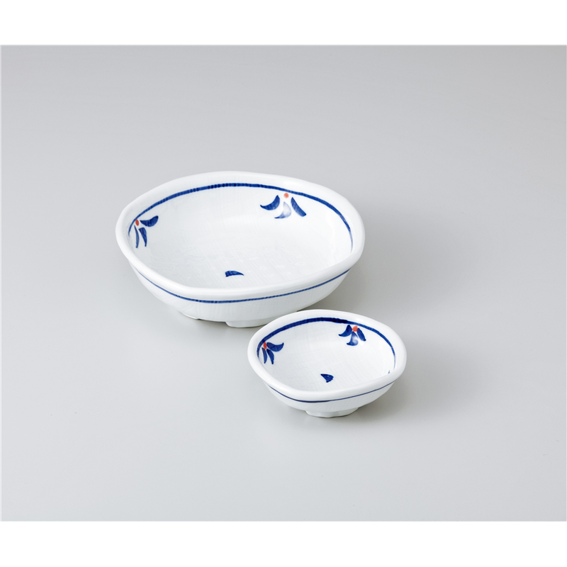 古林陶器 刺身 青い花刺身鉢 1001840170 1個（ご注文単位1個）【直送品】