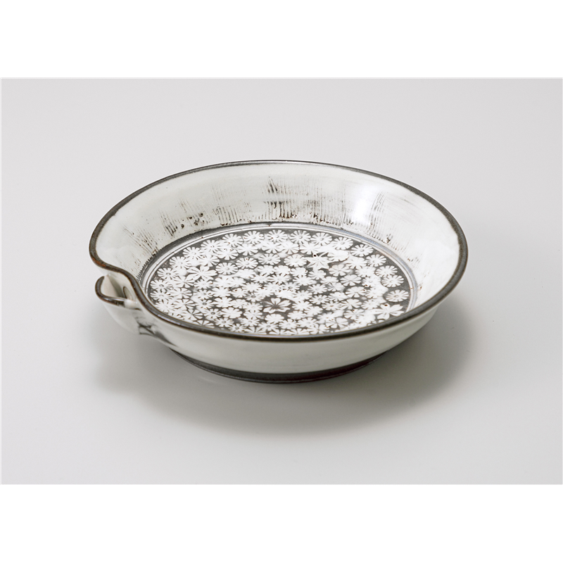 古林陶器 向付 手造り 粉引片口皿 1201750105 1個（ご注文単位1個）【直送品】