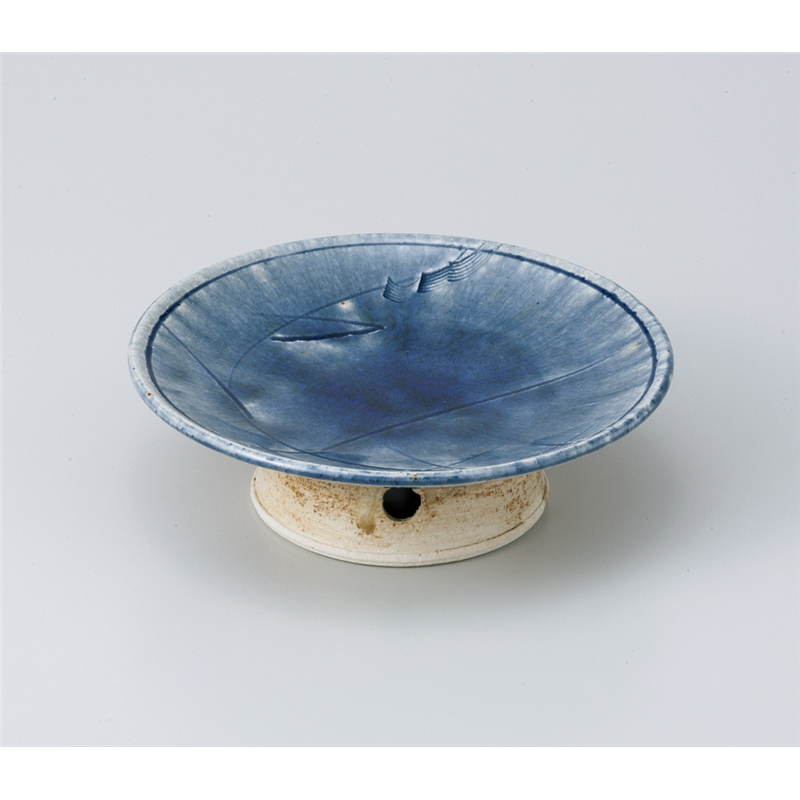 古林陶器 向付 呉須釉 高台5.0皿 802040141 1個（ご注文単位1個）【直送品】