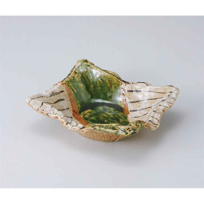 古林陶器 向付 織部細十草長角6.0向付 503520230 1個（ご注文単位1個）【直送品】