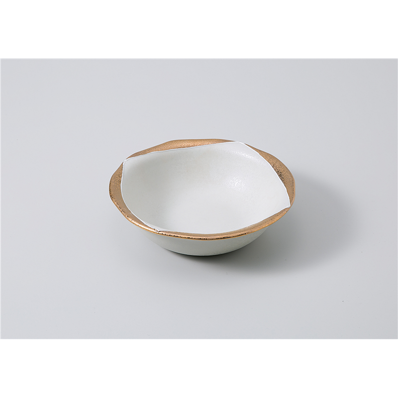 古林陶器 向付 ゴールドスクエアつば付丸5.5鉢 1103810135 1個（ご注文単位1個）【直送品】