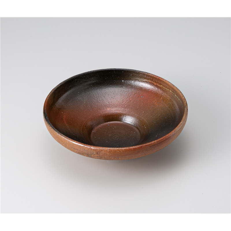 古林陶器 向付 信楽黒18cmボール 1202530125 1個（ご注文単位1個）【直送品】