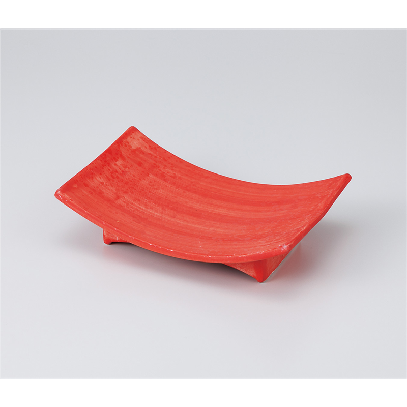 古林陶器 向付 ローズ赤弓型高台向付 902530205 1個（ご注文単位1個）【直送品】