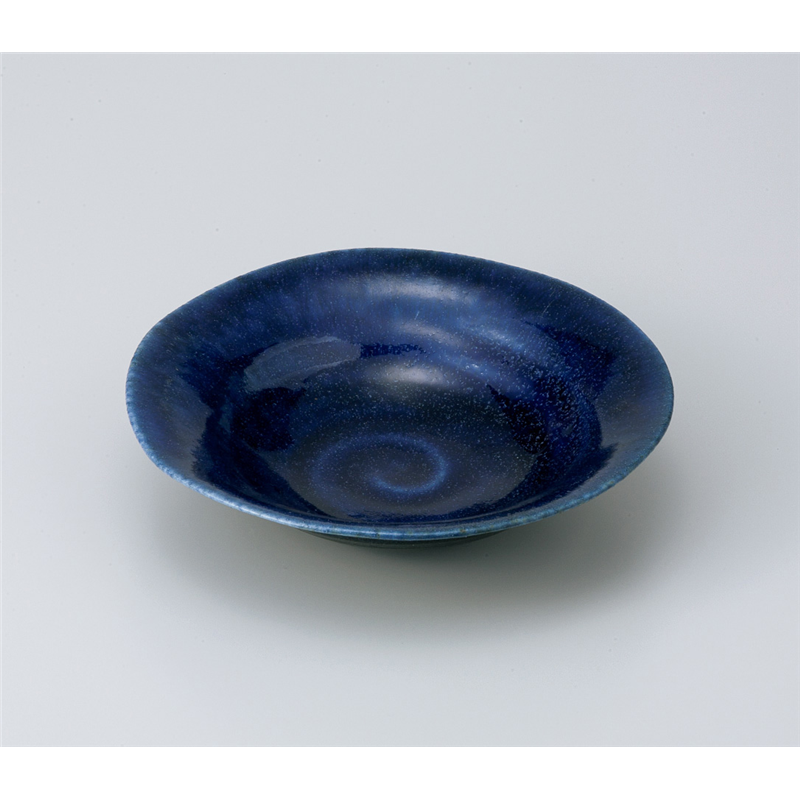 古林陶器 向付 紺勾玉平鉢 802240370 1個（ご注文単位1個）【直送品】