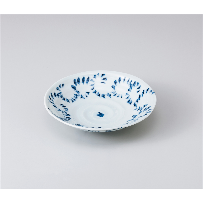 古林陶器 向付 手造り唐草青平鉢 1003240226 1個（ご注文単位1個）【直送品】