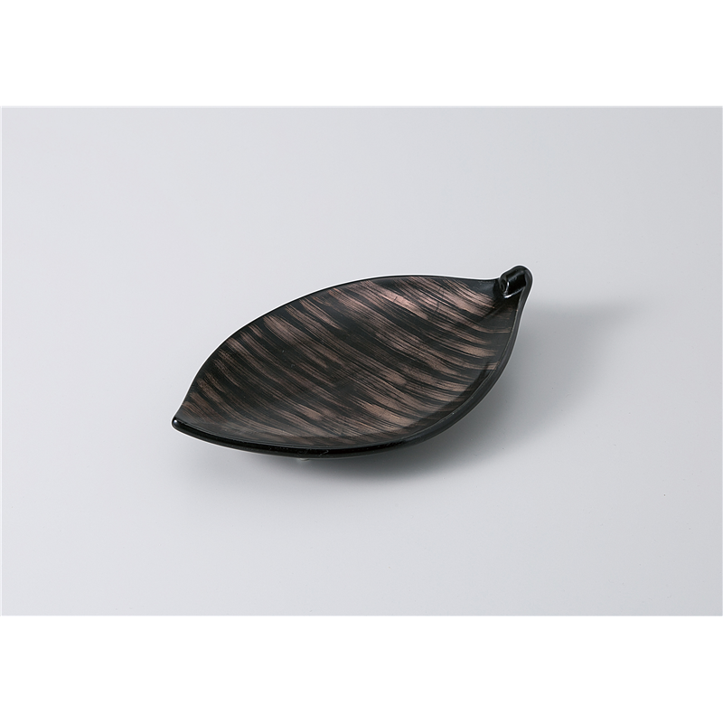 古林陶器 向付 カスリ金彩葉型向付 1102530335 1個（ご注文単位1個）【直送品】