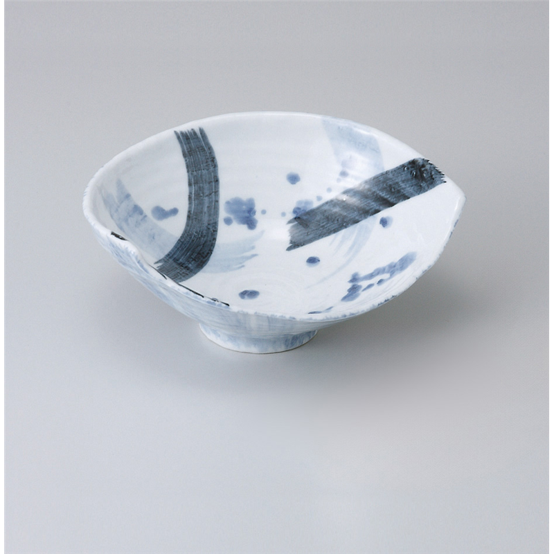 古林陶器 向付 呉須散し片切向付 502440530 1個（ご注文単位1個）【直送品】