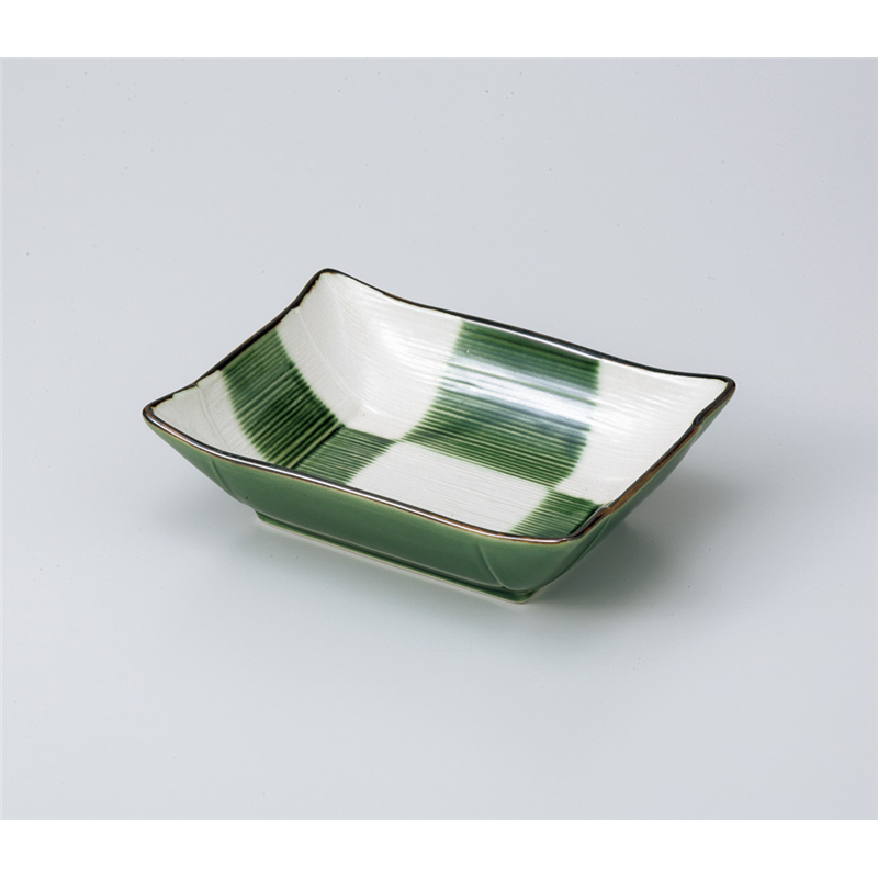 古林陶器 向付 織部市松コヨリ中鉢 802450347 1個（ご注文単位1個）【直送品】