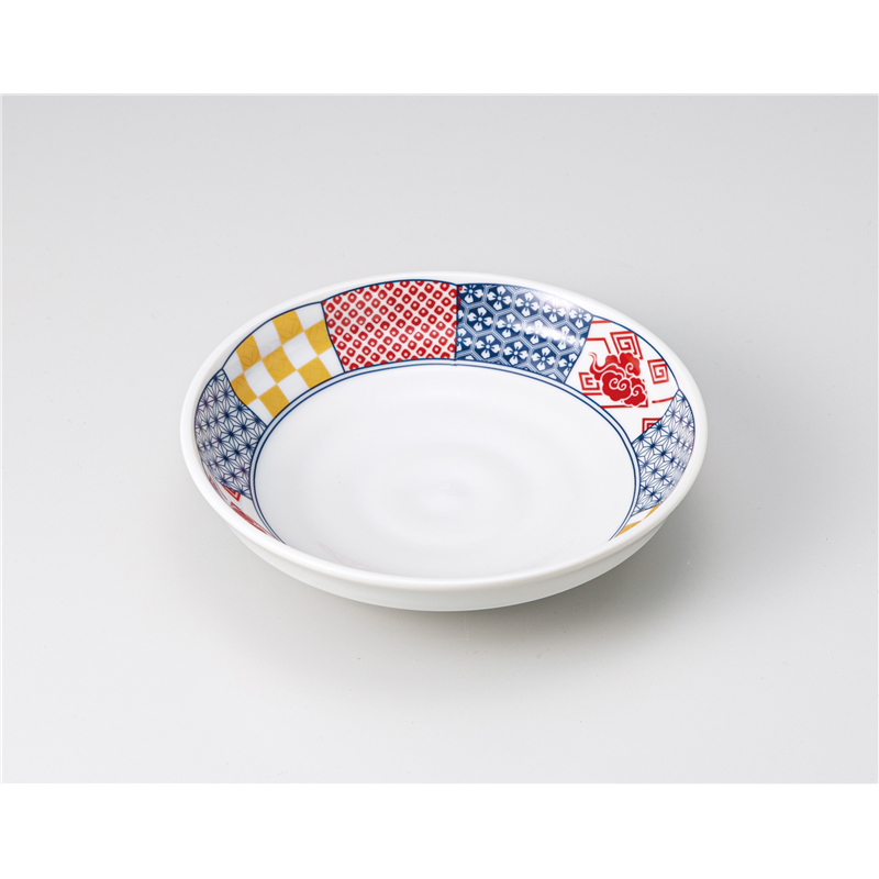 古林陶器 向付 いろどり錦16.5cm六兵衛浅鉢 1202840425 1個（ご注文単位1個）【直送品】