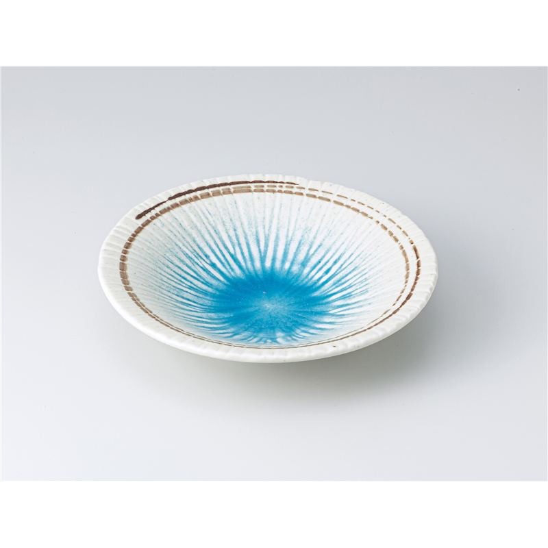 古林陶器 向付 湧水20cm平鉢 1302730326 1個（ご注文単位1個）【直送品】