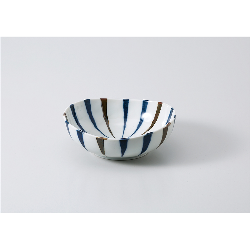 古林陶器 向付 藍十草楕円5.5鉢 1102950235 1個（ご注文単位1個）【直送品】