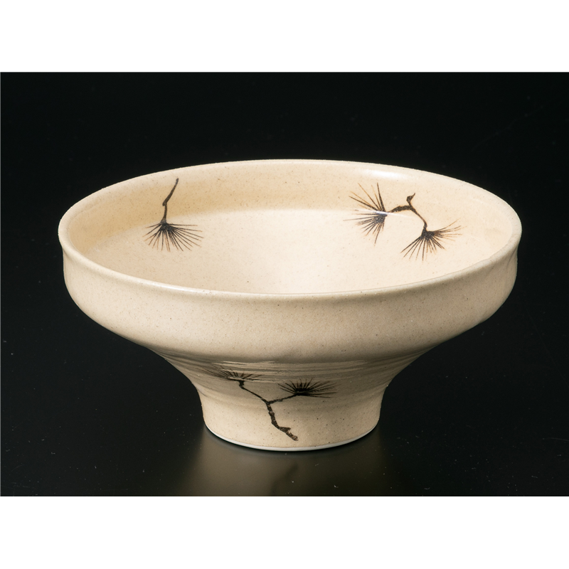 古林陶器 中鉢特選 松葉散し高台鉢 1103020333 1個（ご注文単位1個）【直送品】