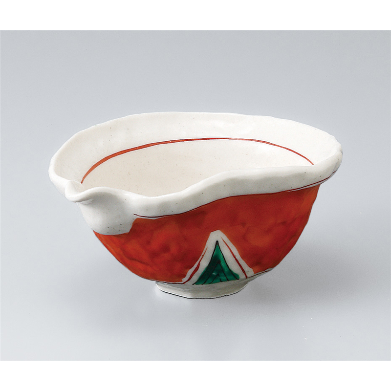 古林陶器 中鉢 赤絵片口小鉢 504440430 1個（ご注文単位1個）【直送品】